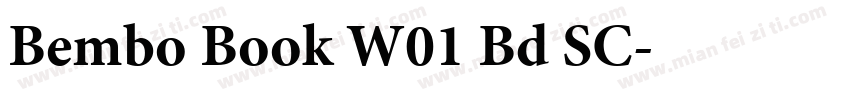 Bembo Book W01 Bd SC字体转换